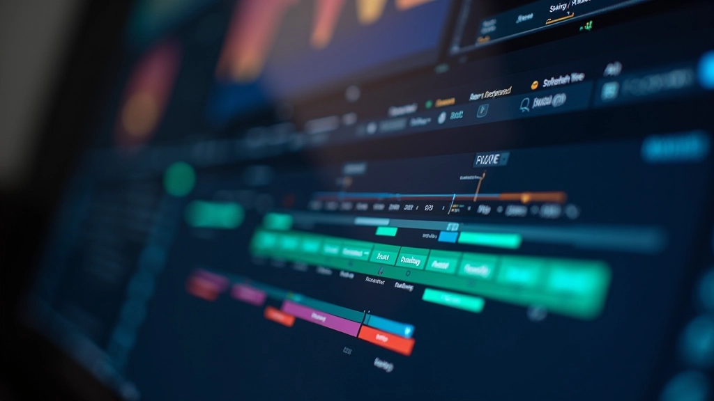 Capas de animación en After Effects con nomenclatura clara y colores de etiqueta para diferentes tipos de elementos visuales