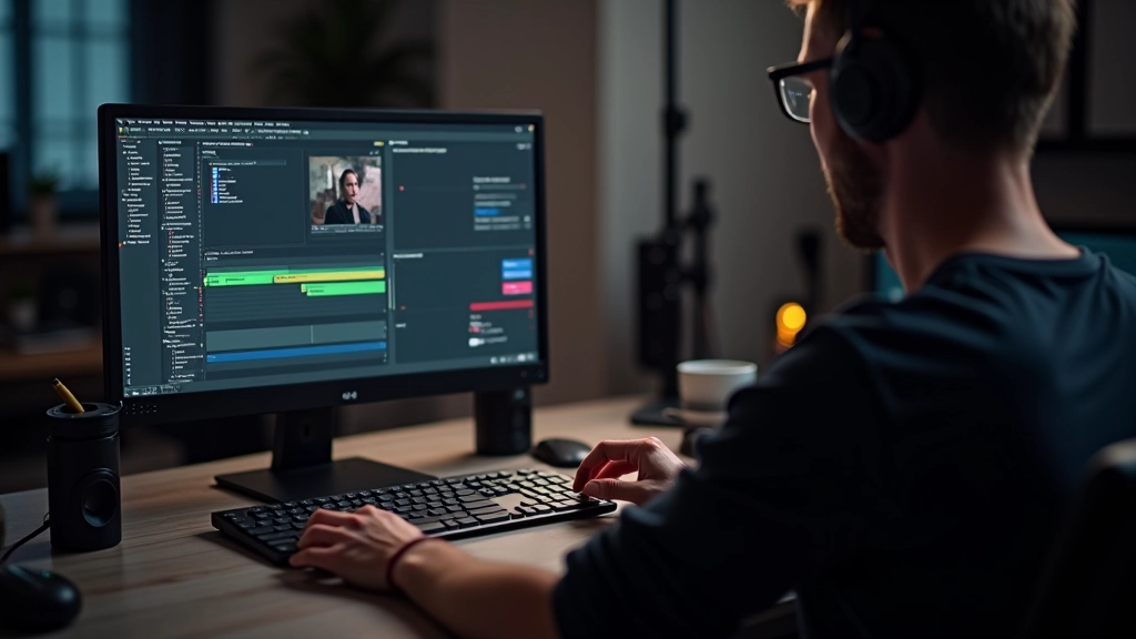 Interfaz de software de edición mostrando opciones de codec y configuración de render con especificaciones técnicas visibles